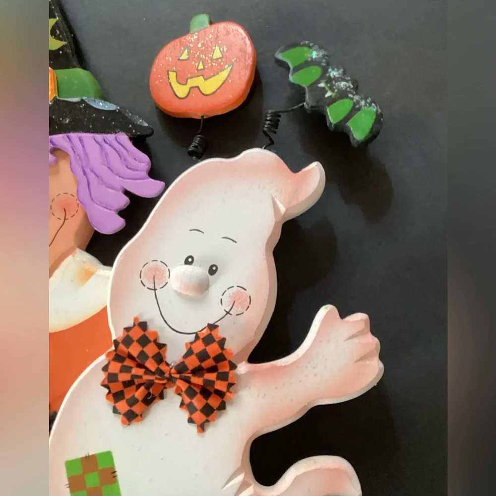 VTG AVON 1997 Halloween Welcome Wooden Door Hanger. - Picture 5 of 14